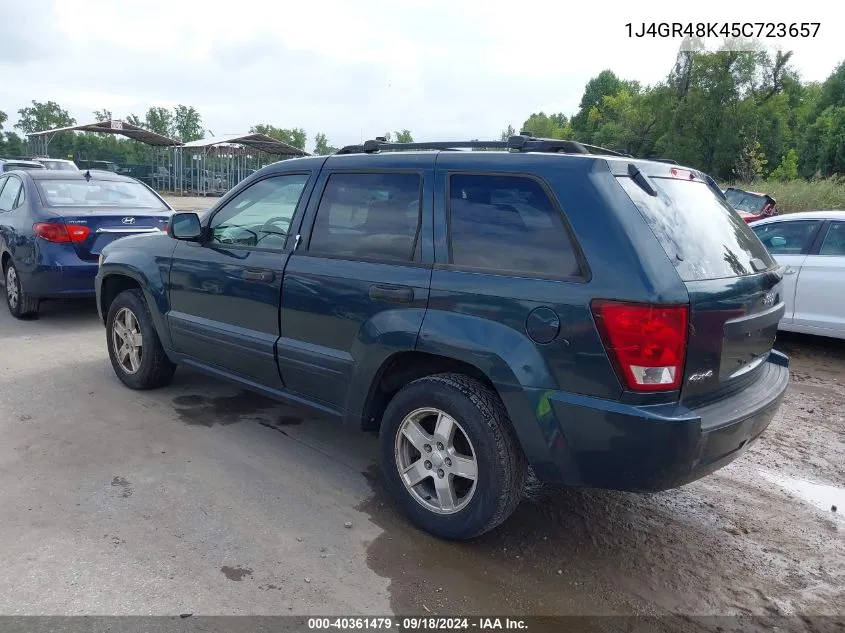 2005 Jeep Grand Cherokee Laredo VIN: 1J4GR48K45C723657 Lot: 40361479