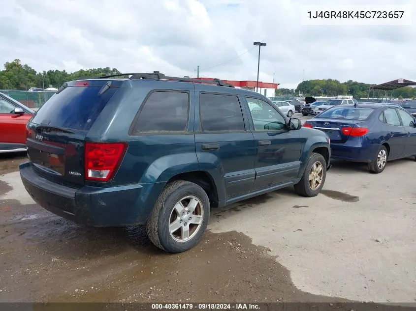 2005 Jeep Grand Cherokee Laredo VIN: 1J4GR48K45C723657 Lot: 40361479