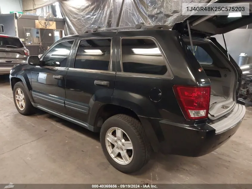 1J4GR48K25C575203 2005 Jeep Grand Cherokee Laredo