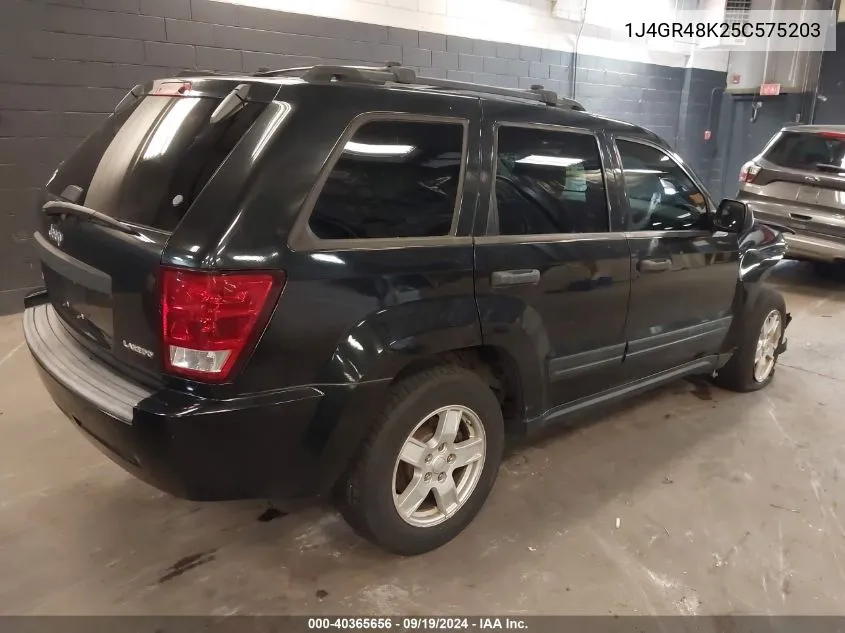 2005 Jeep Grand Cherokee Laredo VIN: 1J4GR48K25C575203 Lot: 40365656