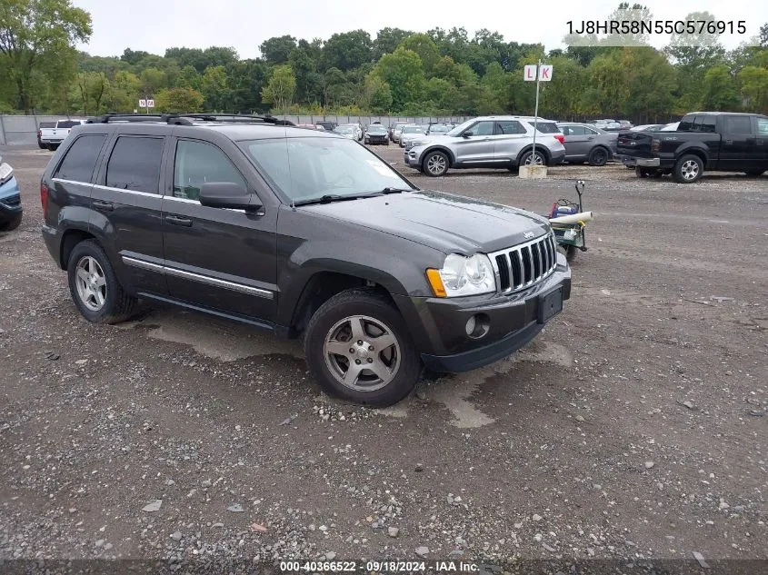 2005 Jeep Grand Cherokee Limited VIN: 1J8HR58N55C576915 Lot: 40366522