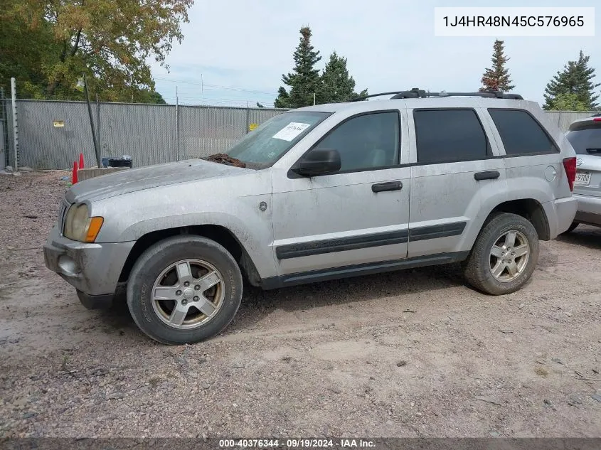 1J4HR48N45C576965 2005 Jeep Grand Cherokee Laredo