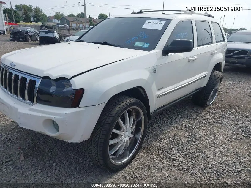 2005 Jeep Grand Cherokee Limited VIN: 1J4HR58235C519801 Lot: 40398558