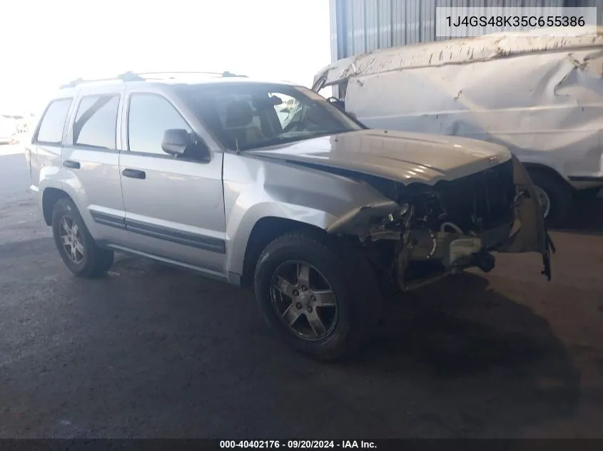 1J4GS48K35C655386 2005 Jeep Grand Cherokee Laredo