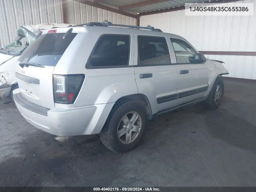 1J4GS48K35C655386 2005 Jeep Grand Cherokee Laredo