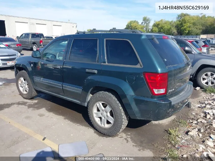 2005 Jeep Grand Cherokee Laredo/Columbia/Freedom VIN: 1J4HR48N55C629169 Lot: 40405180