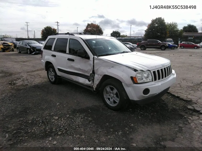 2005 Jeep Grand Cherokee Laredo/Columbia/Freedom VIN: 1J4GR48K55C538498 Lot: 40413045