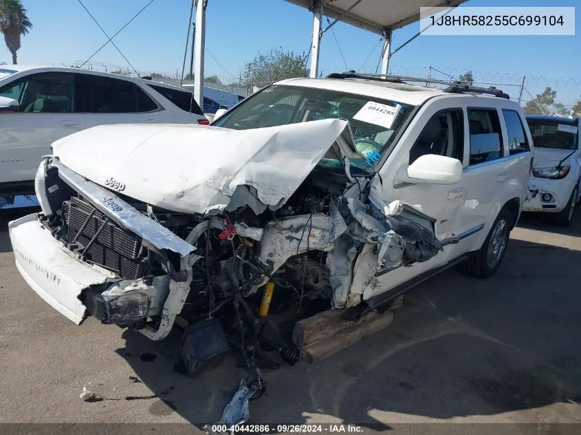 2005 Jeep Grand Cherokee Limited VIN: 1J8HR58255C699104 Lot: 40442886