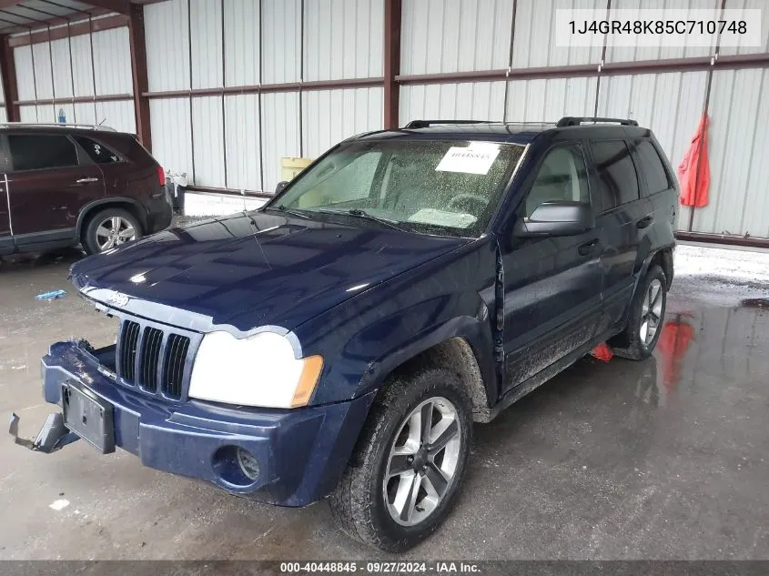 2005 Jeep Grand Cherokee Laredo/Columbia/Freedom VIN: 1J4GR48K85C710748 Lot: 40448845