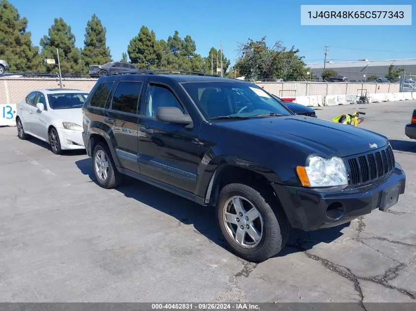 2005 Jeep Grand Cherokee Laredo VIN: 1J4GR48K65C577343 Lot: 40452831