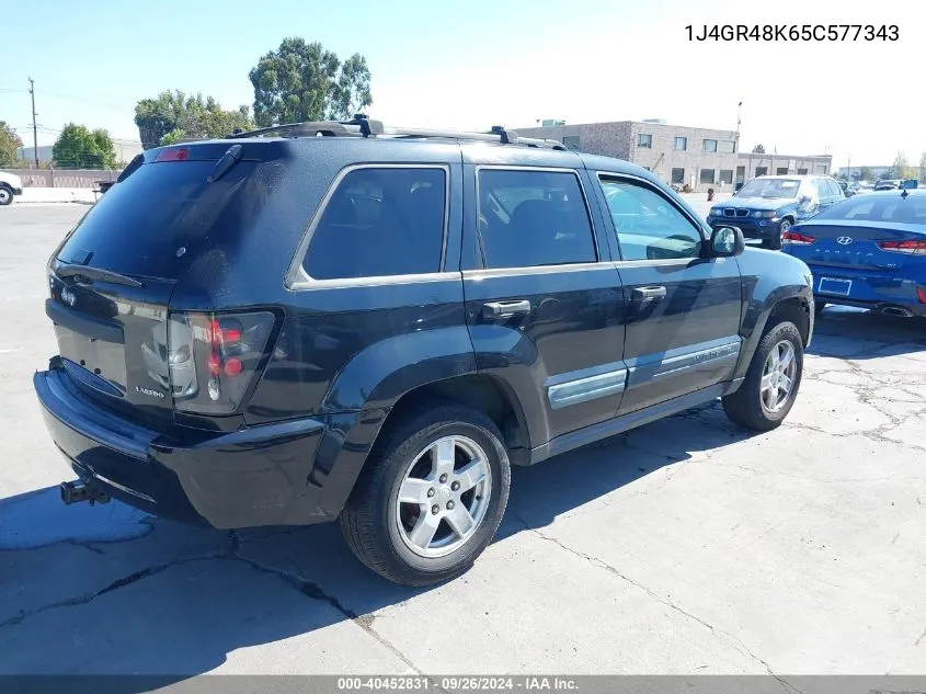 1J4GR48K65C577343 2005 Jeep Grand Cherokee Laredo