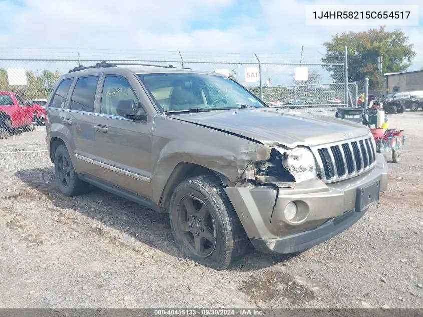 1J4HR58215C654517 2005 Jeep Grand Cherokee Limited