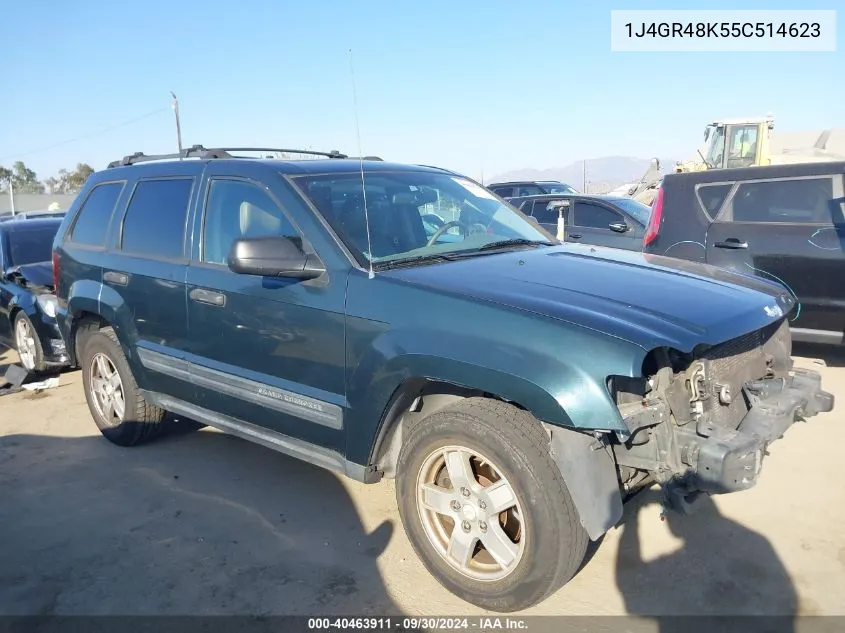 2005 Jeep Grand Cherokee Laredo VIN: 1J4GR48K55C514623 Lot: 40463911