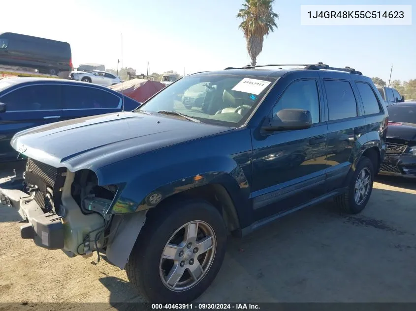 2005 Jeep Grand Cherokee Laredo VIN: 1J4GR48K55C514623 Lot: 40463911