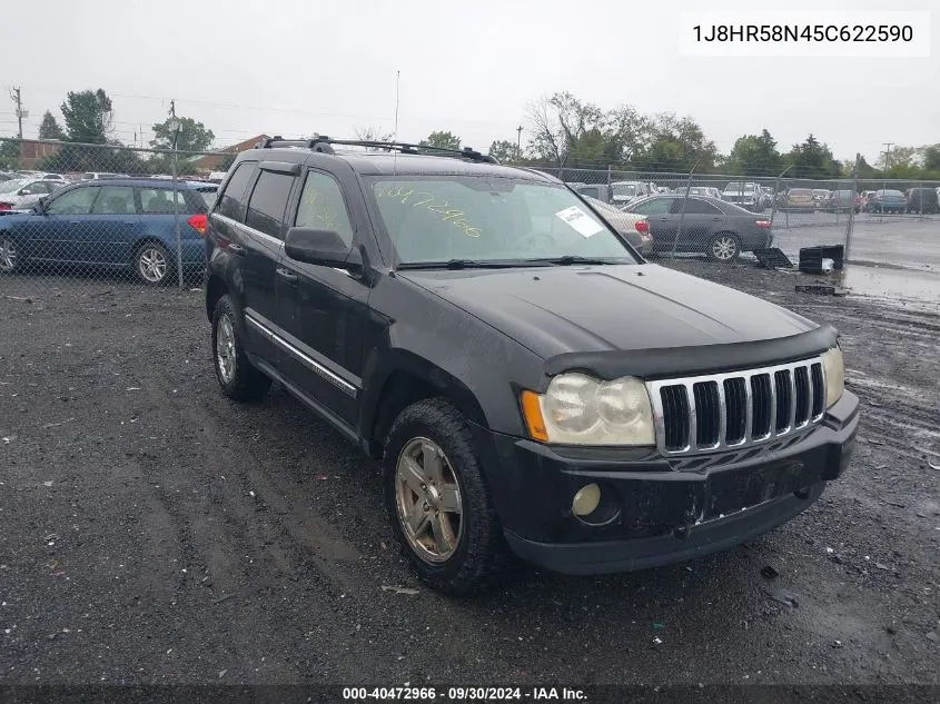 2005 Jeep Grand Cherokee Limited VIN: 1J8HR58N45C622590 Lot: 40472966