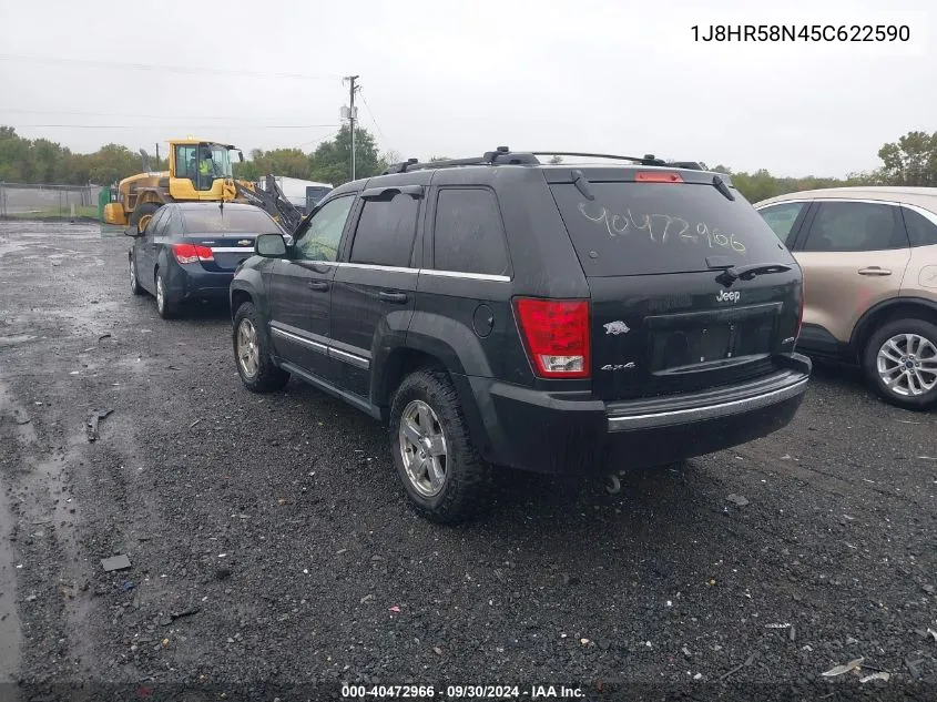 2005 Jeep Grand Cherokee Limited VIN: 1J8HR58N45C622590 Lot: 40472966