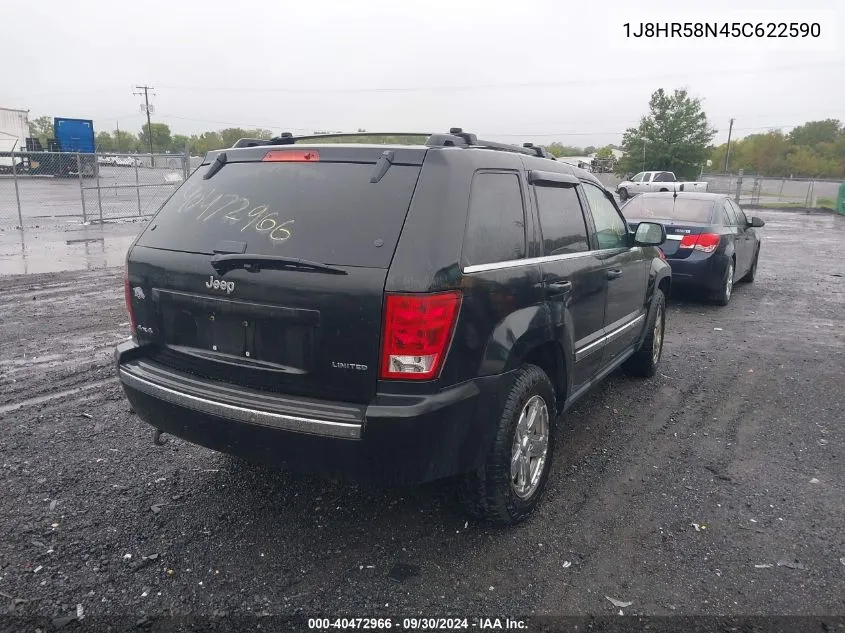 2005 Jeep Grand Cherokee Limited VIN: 1J8HR58N45C622590 Lot: 40472966