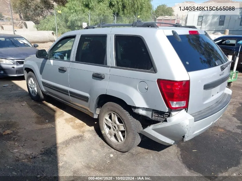 2005 Jeep Grand Cherokee Laredo VIN: 1J4GS48K15C665088 Lot: 40473528