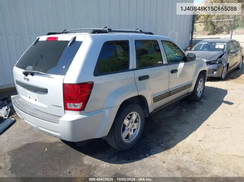 2005 Jeep Grand Cherokee Laredo VIN: 1J4GS48K15C665088 Lot: 40473528