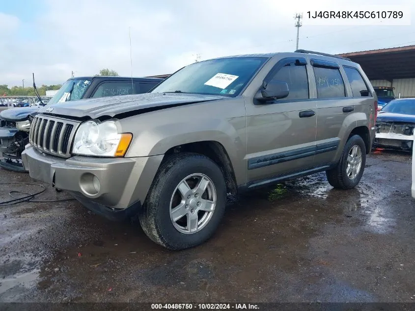 2005 Jeep Grand Cherokee Laredo VIN: 1J4GR48K45C610789 Lot: 40486750