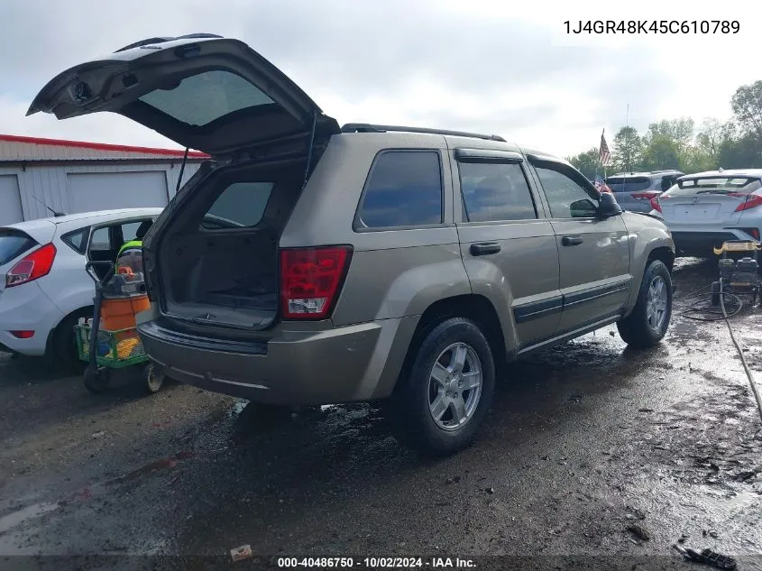 2005 Jeep Grand Cherokee Laredo VIN: 1J4GR48K45C610789 Lot: 40486750