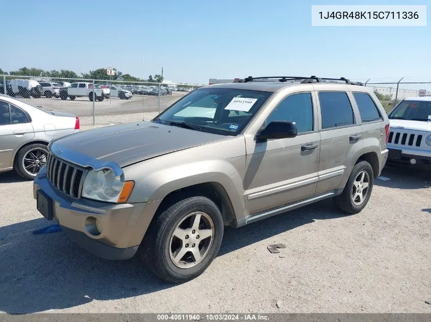 2005 Jeep Grand Cherokee Laredo VIN: 1J4GR48K15C711336 Lot: 40511940