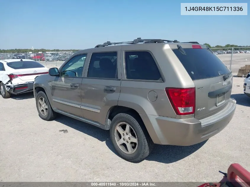 2005 Jeep Grand Cherokee Laredo VIN: 1J4GR48K15C711336 Lot: 40511940