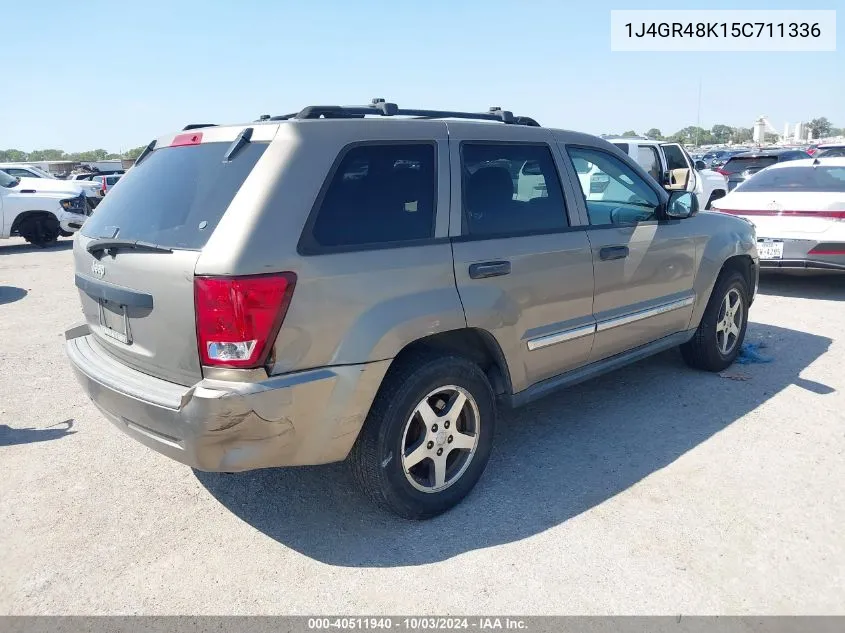 2005 Jeep Grand Cherokee Laredo VIN: 1J4GR48K15C711336 Lot: 40511940