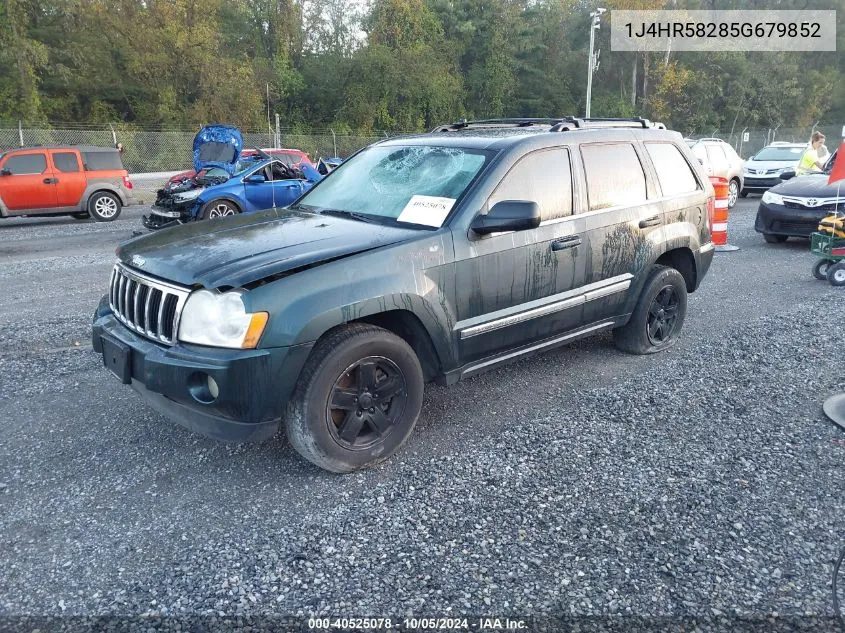 2005 Jeep Grand Cherokee Limited VIN: 1J4HR58285G679852 Lot: 40525078