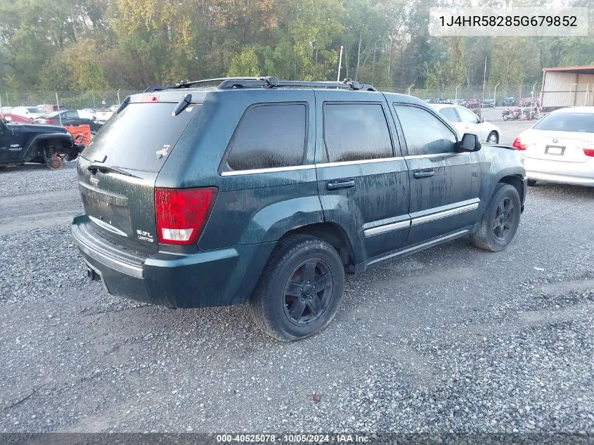 2005 Jeep Grand Cherokee Limited VIN: 1J4HR58285G679852 Lot: 40525078