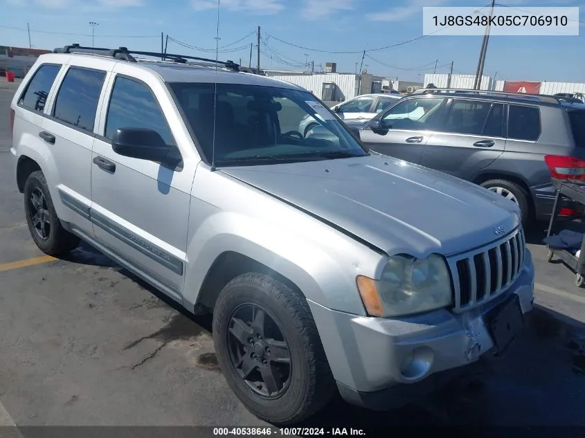 2005 Jeep Grand Cherokee Laredo VIN: 1J8GS48K05C706910 Lot: 40538646