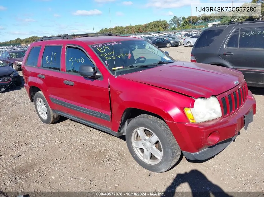 2005 Jeep Grand Cherokee Laredo VIN: 1J4GR48K75C557280 Lot: 40577878