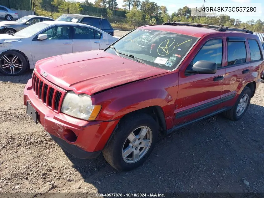 2005 Jeep Grand Cherokee Laredo VIN: 1J4GR48K75C557280 Lot: 40577878