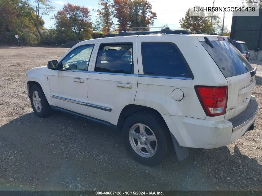 2005 Jeep Grand Cherokee Limited VIN: 1J4HR58NX5C546438 Lot: 40607128