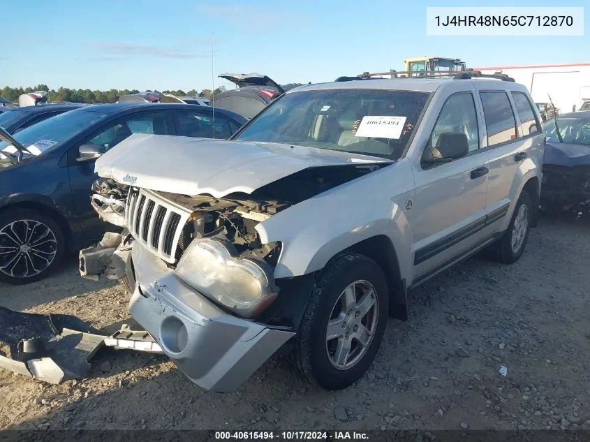 2005 Jeep Grand Cherokee Laredo VIN: 1J4HR48N65C712870 Lot: 40615494