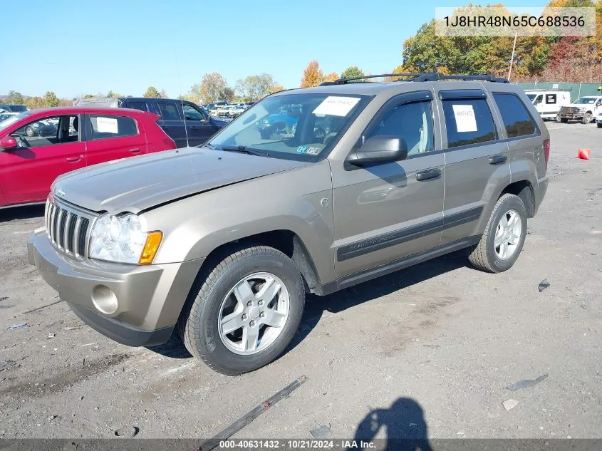 2005 Jeep Grand Cherokee Laredo VIN: 1J8HR48N65C688536 Lot: 40631432