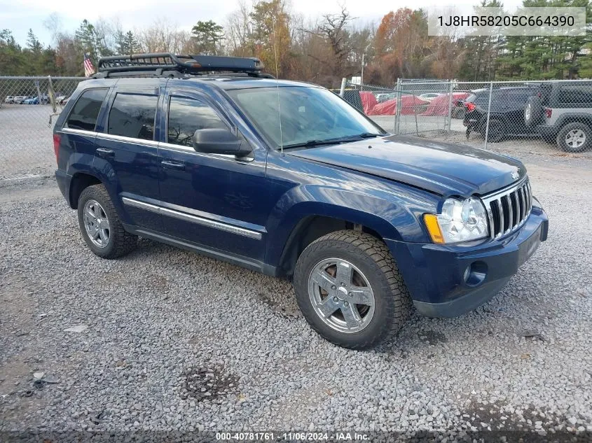 2005 Jeep Grand Cherokee Limited VIN: 1J8HR58205C664390 Lot: 40781761