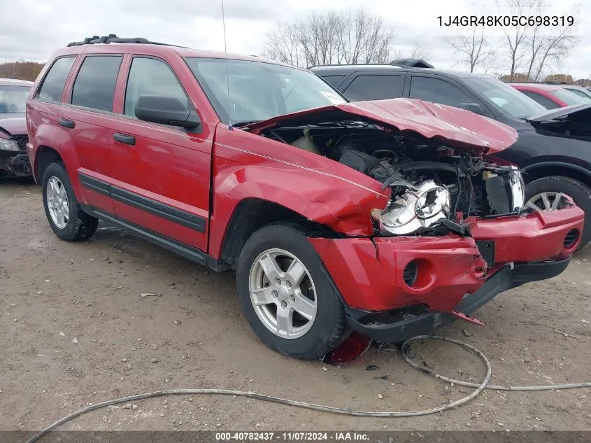 2005 Jeep Grand Cherokee Laredo VIN: 1J4GR48K05C698319 Lot: 40782437