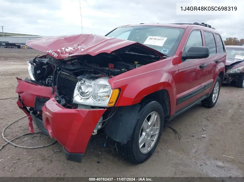 2005 Jeep Grand Cherokee Laredo VIN: 1J4GR48K05C698319 Lot: 40782437