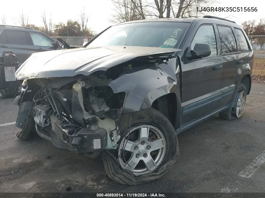 2005 Jeep Grand Cherokee Laredo VIN: 1J4GR48K35C515656 Lot: 40893014