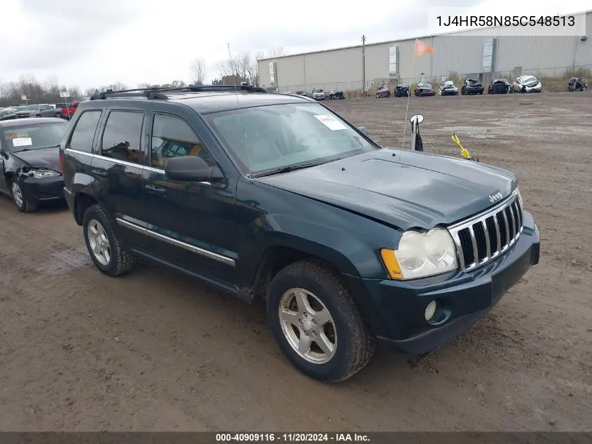 2005 Jeep Grand Cherokee Limited VIN: 1J4HR58N85C548513 Lot: 40909116