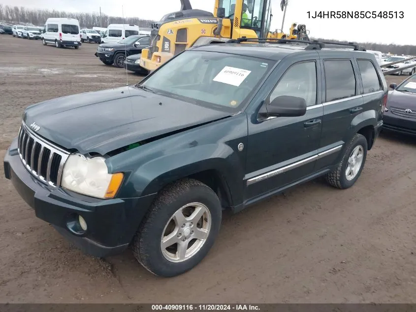 2005 Jeep Grand Cherokee Limited VIN: 1J4HR58N85C548513 Lot: 40909116