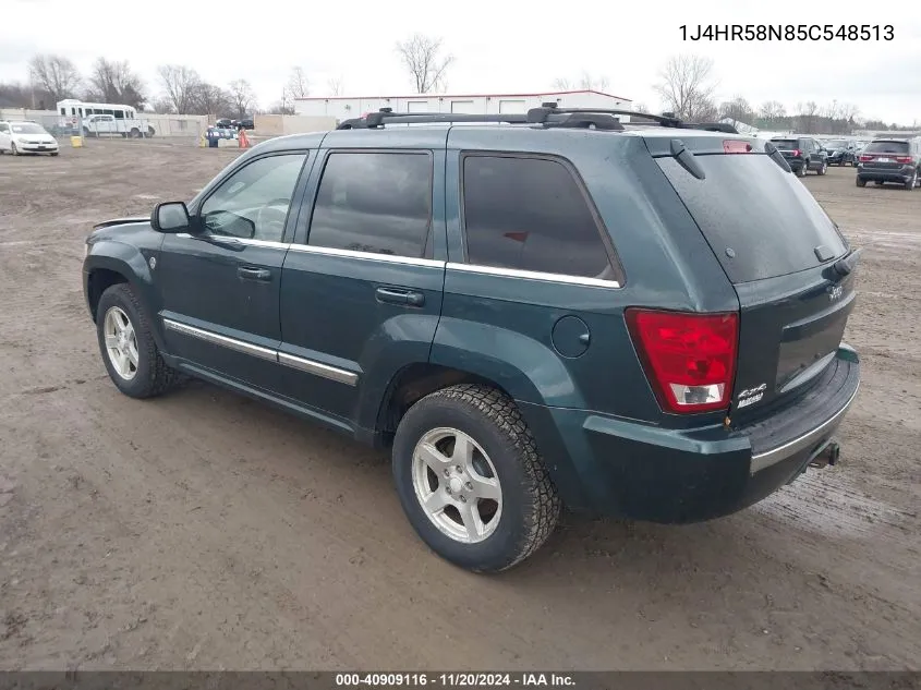 2005 Jeep Grand Cherokee Limited VIN: 1J4HR58N85C548513 Lot: 40909116