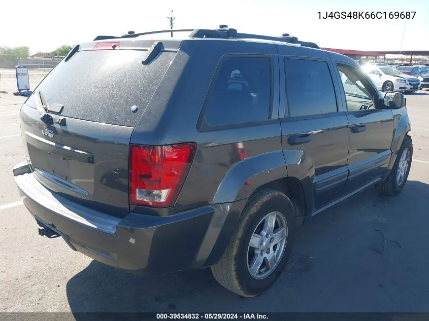 2006 Jeep Grand Cherokee Laredo VIN: 1J4GS48K66C169687 Lot: 40523900