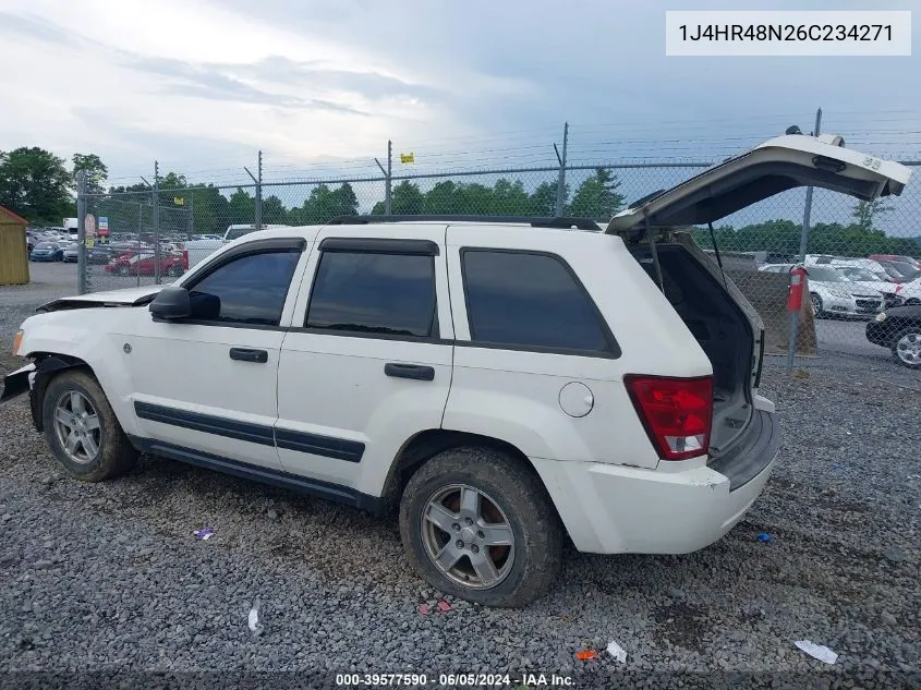 2006 Jeep Grand Cherokee Laredo VIN: 1J4HR48N26C234271 Lot: 39577590