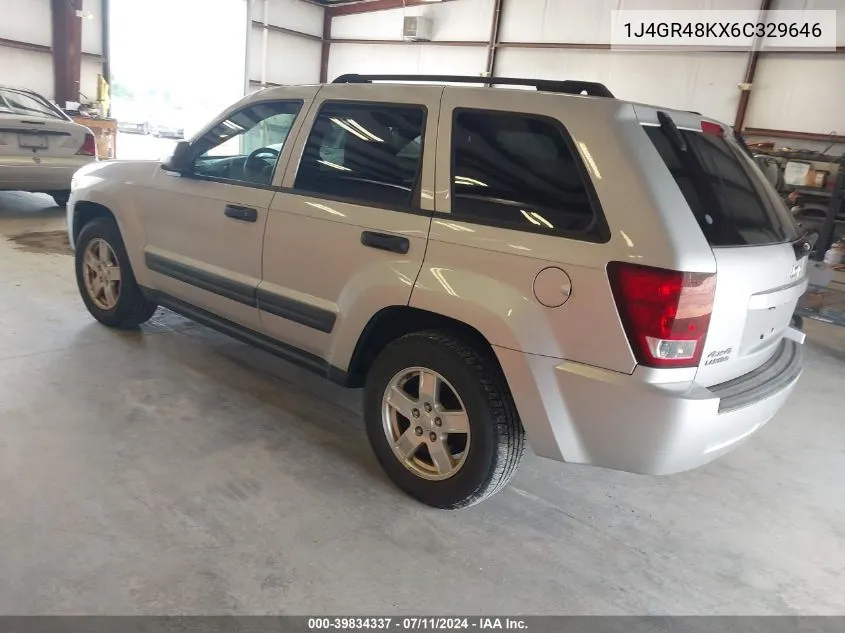 2006 Jeep Grand Cherokee Laredo VIN: 1J4GR48KX6C329646 Lot: 39834337