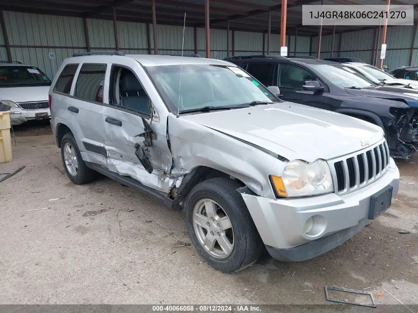 1J4GR48K06C241270 2006 Jeep Grand Cherokee Laredo