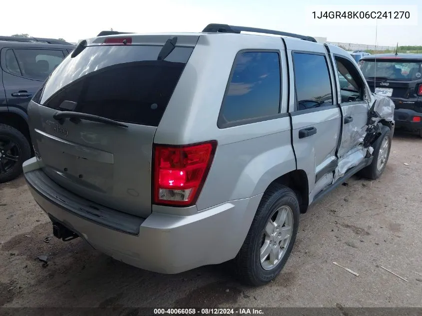 1J4GR48K06C241270 2006 Jeep Grand Cherokee Laredo