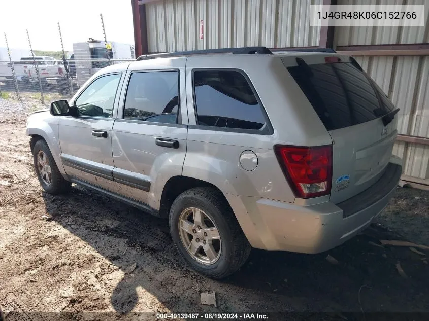 2006 Jeep Grand Cherokee Laredo VIN: 1J4GR48K06C152766 Lot: 40139487