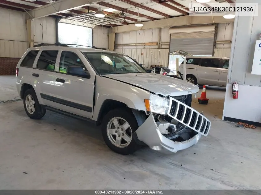 1J4GS48K36C121936 2006 Jeep Grand Cherokee Laredo